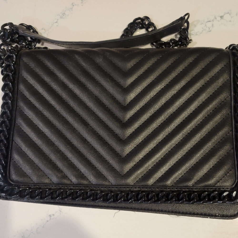 Aldo black 12" purse